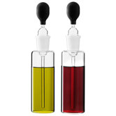 Pipette Oil and Vinegar in Clear (Set of 2) by Camilla Kropp