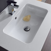 Traffic Agres Ceramic Bathroom Sink in White