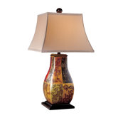 Table Lamp in Distressed Pastel Watercolor