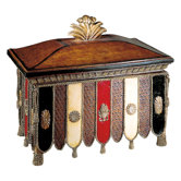 Decorative Box in Belcaro Walnut with Color Accents