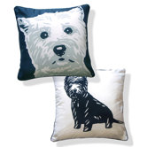 Doggie Style Reversible West Highland Terrier Pillow
