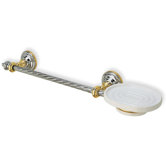 Giunone Wall Mounted Classic Style Towel Bar with Soap Dish