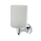 Holiday Wall Mounted Round Toothbrush Holder in Chrome