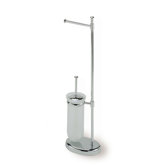 Pegaso Free Standing Bathroom Butler in Chrome