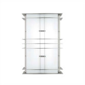 Modular Industrial Small Two Light Outdoor Wall Light in Bronze