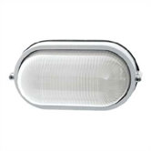 Large Oval Aluminum Outdoor Bulk Head Wall or Ceiling Mounted Lantern
