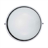 Large Round Aluminum Bulkhead Wall or Ceiling Mounted Lamp