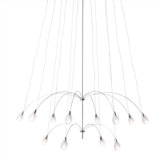 TwiLight Glass Teardrop 12 Light Chandelier