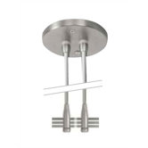 4" Dual-Post Power Feed Canopy for LED Monorail