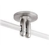 4" Track Lighting Direct and Dual Feed Canopy in Satin Nickel