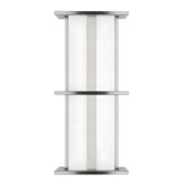 Modular Tubular 17W 277V Medium Two Light Outdoor Wall Sconce in Stainless Steel