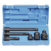 6 Pc 1/2" Dr Adapter & Extension Set