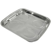 Parts Dish Magnetic 11-1/2X11In. Stainless Steel