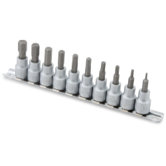 10Pc 3/8" Dr. Mm Hex Bit Socket Set