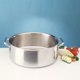 Sitram Catering 5 2/5-Qt. Stainless Steel Round Braiser