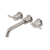 Parma Wall Mounted Bathroom Sink Faucet with Double Lever Handles