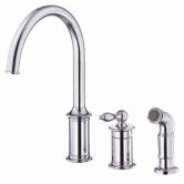 Prince Single Handle Single Hole Kitchen Faucet with Spray