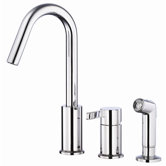 Amalfi Single Handle Single Hole Kitchen Faucet with Spray