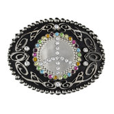 Peace Sign With Stones Buckle