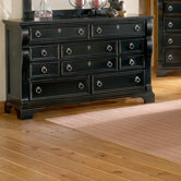 Heirloom 10 Drawer Triple Dresser