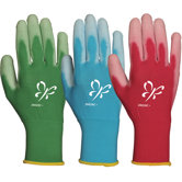Women's Assorted Reinforced Fingertips Polyurethane Palm Gloves
