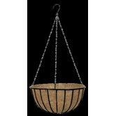 Trad Hanging Wire Basket Planter