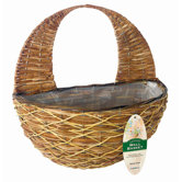 16" Lattice Rattan Wall Basket