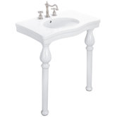 English Turn Console Bathroom Sink