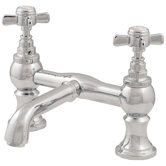 Double Handle Deck Mount Tub Only Faucet