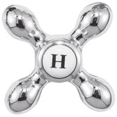 Metal Straight Supply Stops Cross Handles