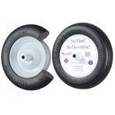 13" Ribbed Flat Free Wheelbarrow Tire