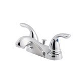 Pfirst Series Centerset Bathroom Faucet with Double Handles