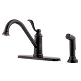 Portland One Handle Kitchen Faucet with Sidespray