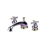 Hampton Double Handle Deck Mount Tub Only Faucet Metal Lever Handle
