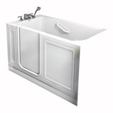 ACrylic 26" x 51" Walk-In Air Spa with Drain in White