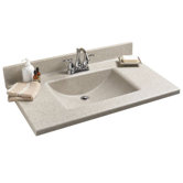 25" Silkstone Rectangular Bowl Vanity Top