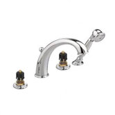 Amarilis Iris Double Handle RomanTub Faucet with Hand Shower