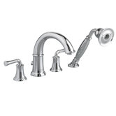 Portsmouth Tub Filler with Lever Handle and Personal Shower