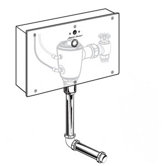 Concealed Urinal Flush Valve with 0.75" Back Spud