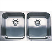 31.125" x 18" Spex Equal Double Bowl Undermount Kitchen SInk
