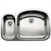Wave 1 1/2 Reverse Bowl Undermount Kitchen Sink