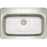 Spex II 22" x 33" Super Single Bowl Self-Rimming Kitchen Sink