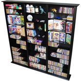 VHZ Entertainment Large Triple Multimedia Storage Rack