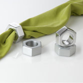 Nut Napkin Ring in Brushed (Set of 4)
