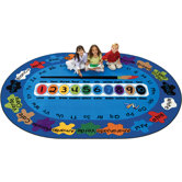 Bilingual Spanish "Paint by Numero" Kids Rug