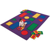 Printed Shapes Kids Rug