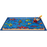 Literacy Alphabet Aquarium Kids Rug