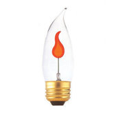3W Flame Tip CA10 Chandelier Bulb in Flicker