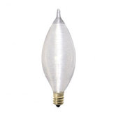 40W Spunlite C11 Chandelier Bulb in Satin