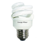 9W Super Mini Compact Fluorescent Coil in Soft Daylight